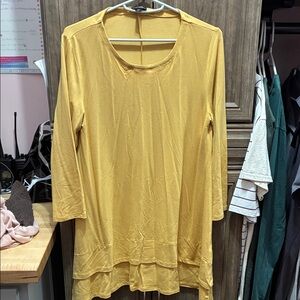 Coco + Carmen Mustard Tunic Top